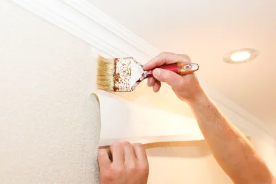 Pose de papier peint à Poincy — revêtements muraux et toiles de verre